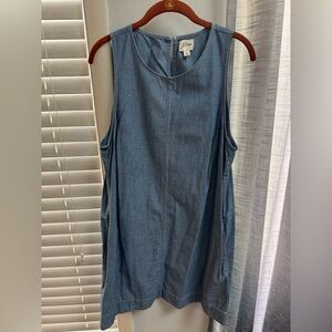 J.Crew Women's Sleeveless Denim shift dress